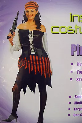 Ladies Pirate Of Caribbean Jack Sparrow Women's Costume Fancy Dress Up D2003A • $34.99