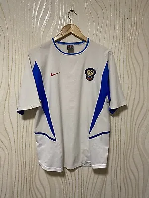 RUSSIA 2002 2003 HOME FOOTBALL SHIRT SOCCER JERSEY NIKE VINTAGE Sz M • $59.99