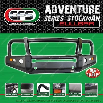 EFS Adventure Stockman 4WD Bull Bar For Nissan Navara NP300 MY21 Coil CAB 20-On • $1749.95