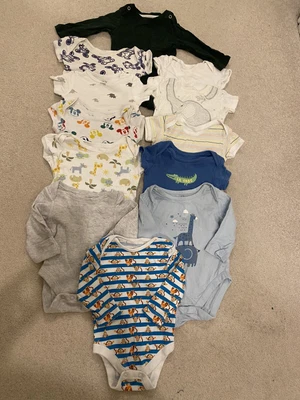 £4.50 • Buy Baby Vests Bundle 0-6 Months Various Disney Mothercare Primark Newborn 0-3 Boys
