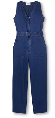 🌺 Rachel Comey Indigo Denim Women’s Jumpsuit Overalls Size 8 🆕 • $29.99