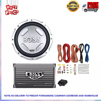 BOSS CX122 12  1400W Car Power Subwoofer Sub Woofer And Amplifier And Amp Kit • $119.89