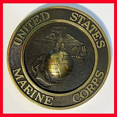 Vintage UNITED STATES MARINE CORPS VIETNAM CAMPAIGN MEDALLION Paperweight USMC • $20.46