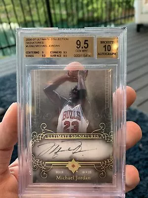 2006-07 Ultimate Collection Signatures Michael Jordan Auto BGS 9.5/10 Auto  UD • $10500