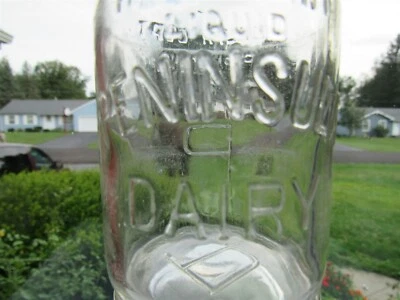 $9.99 • Buy TREHP Milk Bottle Peninsula Dairy Newport News VA WARWICK CO Health Dep Permit#1