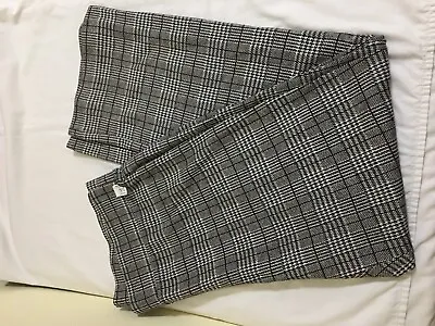 $12.91 • Buy New Time And Tru Women Pants Houndstooth Black White Plum XXL (20)