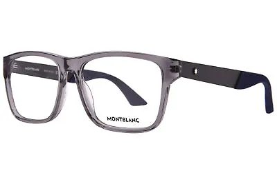 Mont Blanc MB0300O 004 Eyeglasses Men's Grey/Black/White Full Rim 56mm • $189.95