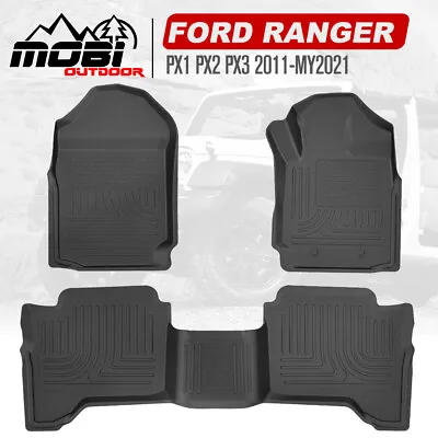 $95.95 • Buy MOBI 3D Car Floor Mats For Ford Ranger PX PX2 PX3 Wildtrak Raptor MY 2011-2021