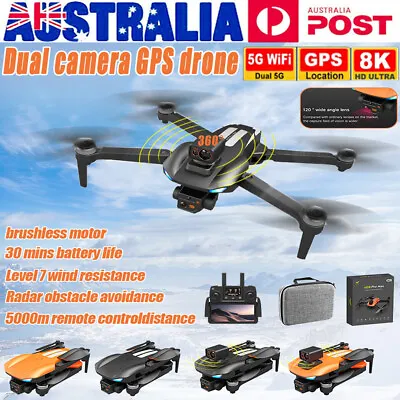$155.47 • Buy 5G WiFi 8K HD Drone With Camera Drones GPS FPV Selfie RC Quadcopter W/ Batteries