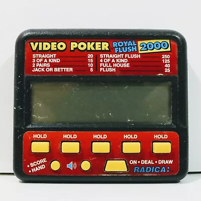 Vintage Electronic Game Video Poker Royal Flush From 2000 • $6