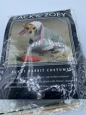 $17.99 • Buy Zack And Zoey Bunny Rabbit Dog Costume Size Small Fits Terrier
