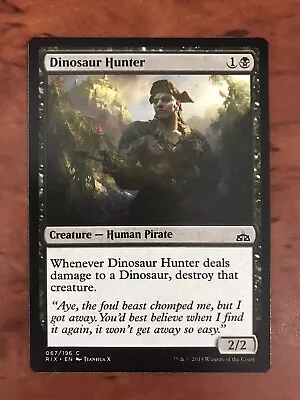Dinosaur Hunter MTG Magic The Gathering Card NM Near Mint Rivals Of Ixalan RIX • $2.50