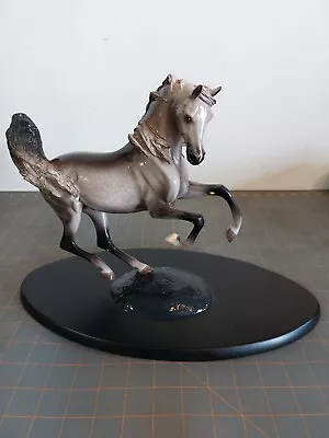 Grey Arabian Horse Statue Figurine Starlite Creations Kitty Cantrell • $200