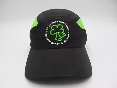 Shamrock Marathon Hat Cap Black Strap Back 5 Panel Running Jogging Yuengling 5k • $14.24