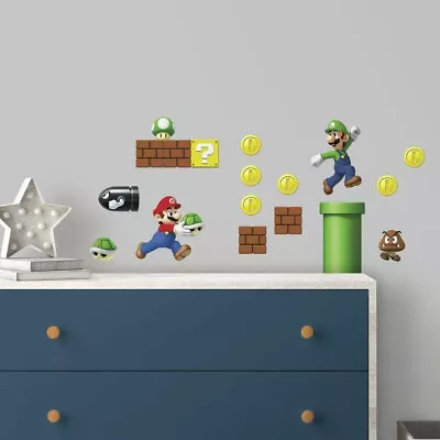 RoomMates RMK2351SCS Nintendo New Super Mario Bros Build A Scene Peel And Stick • $12.48