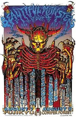 Emek Beautiful Monsters Silkscreen Rock Poster Signed Marilyn Manson Megadeth • $349.95