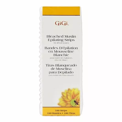 GiGi Bleached Muslin Epilating Strips Small  1.75 Inch X 4.5 Inch 100 Strips • $8.65