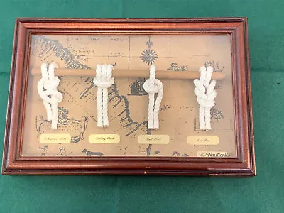 Various Nautical Knots In Wooden Display Case • £32.95