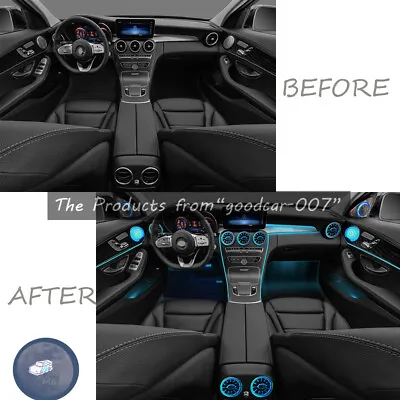 LED Front Air Vent For Benz C Class W205 Ambient Light C250 C300 C350 C63 2015+ • $199