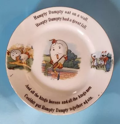 Vintage 6'' Collectors Plate Nursery Rhymes ''Humpty Dumpty  Bavaria China • $29.95