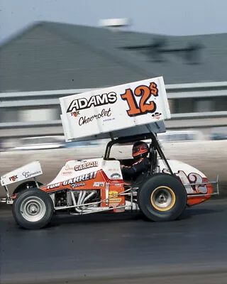 Shane Carson 1983 #12$ Adams Chevy Sprint Car On Track 8x10 Glossy Photo #8t • $2.69