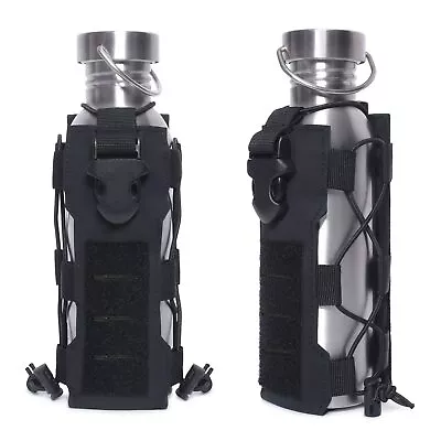 Tactical Molle Water Bottle Pouch Radio Canteen Cover Holster Waist Pack Hunting • $12.45