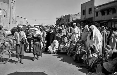 Moroccan Men Women Who Wear Traditional Clothes Called Djellabah P- Old Photo • $5.78