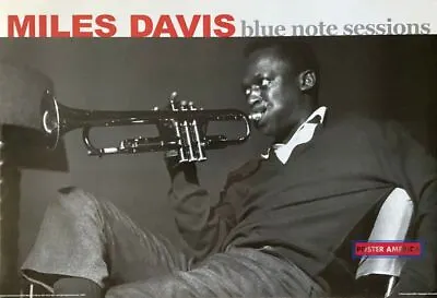 Miles Davis Blue Note Sessions Horizontal Shot Vintage Poster 24 X 35 • $127.52