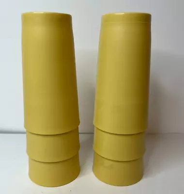 Lot Of 6 Vintage Tupperware Cups Tumblers Glasses 12oz Harvest Gold #873 • $8.99