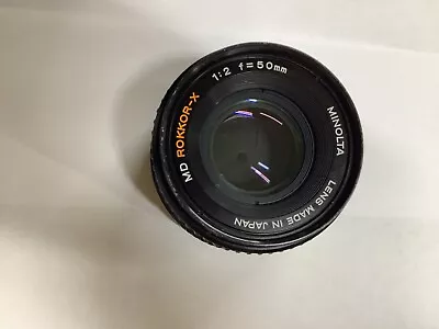 Minolta MD Rokkor 50mm F/2 Manul Focus Prime Lens Read • $16.99