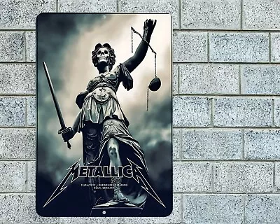 Metallica Sign Aluminum Metal 8 X12  Garage Man Cave Classic Rock • $12.95