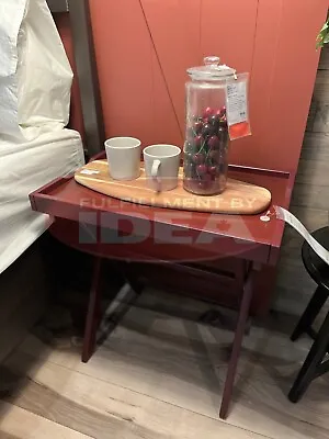 Brand New IKEA MARYD Dark Red Tray Table 22 7/8X15X22 7/8   304.756.57 • $140.40
