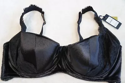 Fox And Royal CITY CHIC PLUS SIZE 22F-G Sylvie Bra Sexy Lingerie Black 1/4 Cup • $32.99