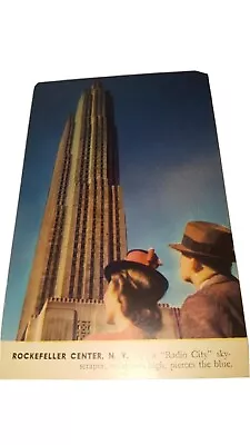 VTG 1939 Rockefeller Center NY Post Card   Personal Collection Writing On Back • $9.99