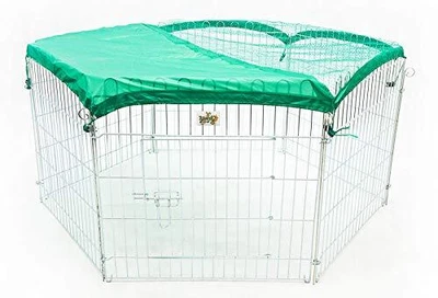 £42.99 • Buy Rabbit And Guinea Pig Pen, Metal Outdoor Run With Sunshade
