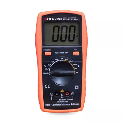 VICTOR 6243 3 1/2 Digital Capacitance Inductance Multimeter Manual Range # • $55.98