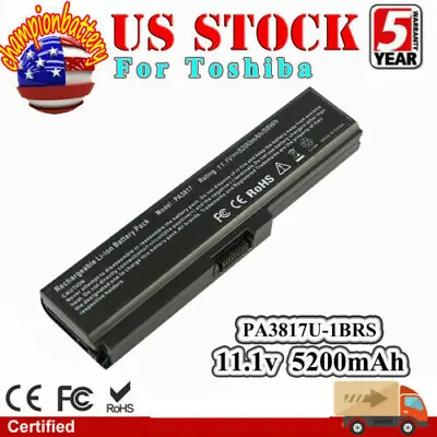 PA3819U-1BRS Battery For Toshiba Satellite L755 C655 M645 L600 L675 PA3817U-1BRS • $13.95