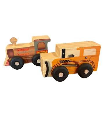 Wooden Toys Montgomery Schoolhouse Vermont Train Bulldozer Car • $5.53