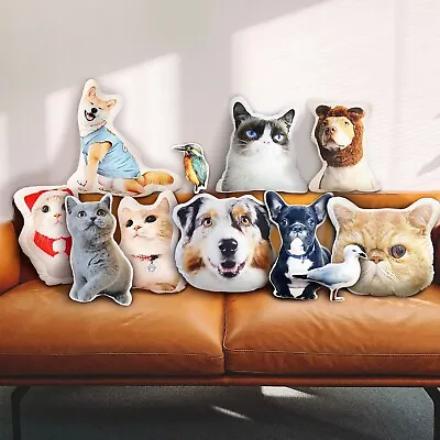 Custom Pet Pillow Dog Throw Pillow | 3D Pillow By Pet Photo Pet Cat Pillow • $28.58