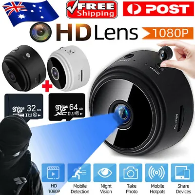 1080P HD Mini Wifi Wireless IP Hidden Spy Camera Security Network Monitor 32G AU • $18.99