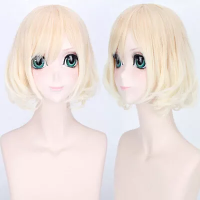 Harajuku Cute Girly Girl Lolita Rinka Cream Light Blonde Anime Cosplay Wig Hair • $21.65