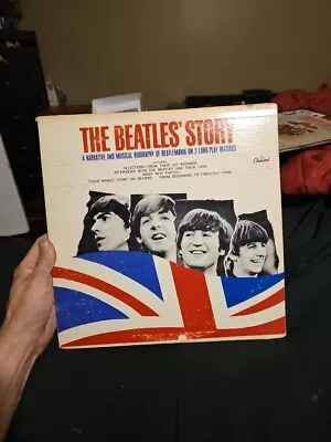 Vintage LP The Beatles' Story 2 LP Set Vinyl Capitol STBO-2222 • $12