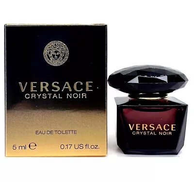 Versace Crystal Noir Women Mini 0.17 Oz 5 Ml *Eau De Toilette* Dab-On Splash Nib • $11.90