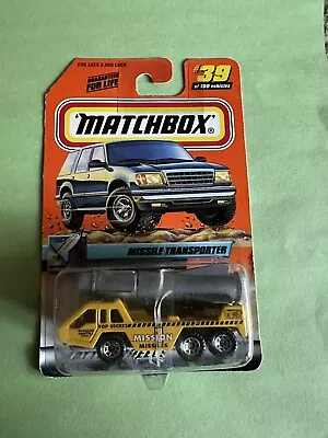 Matchbox 1999 Issue Missel Transporter Rocket Truck Mission Missles • $13.99