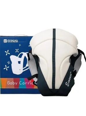 ECOSUSI Classic Front And Back Baby Carrier Cream Mother Father • £0.99