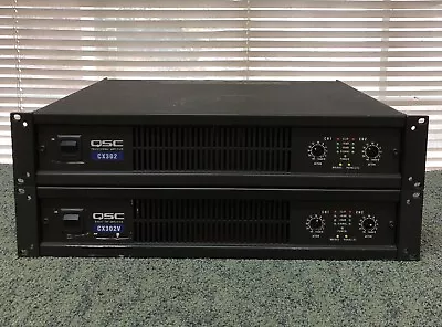 Lot Of (2) QSC CX302V Two-Channel Direct 70V Power Amplifier Amp AS IS FOR PARTS • $249.95