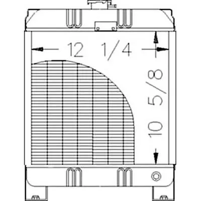 211055 / Fits New Holland Tractor Radiator - 10 5/8 X 12 1/4 X 1 1/2 Fits Ford • $479.99