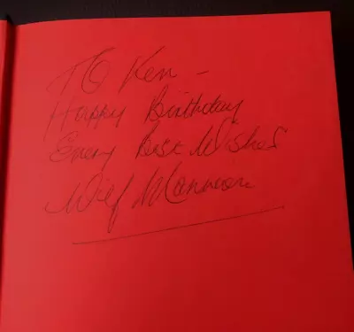 Signed By The Boro Legend Wilf Mannion DOOM TO BOOM Middlesbrough Fc Book HB • £14.99