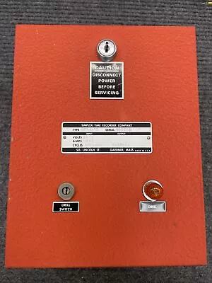 RARE! Simplex Vintage Fire Alarm System Drill Switch 1968 4244-12 24v Dc • $251.99