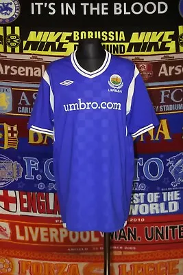 5/5 Linfield Boys 158cm XLB MINT 2010 Football Shirt Jersey Trikot Soccer • £21.59